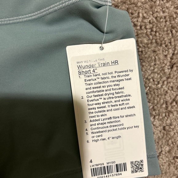 Lululemon Wunder Train HR Short 4” - Picture 2 of 3
